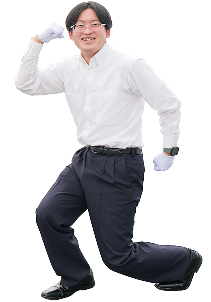 スタッフがポーズをとっている写真